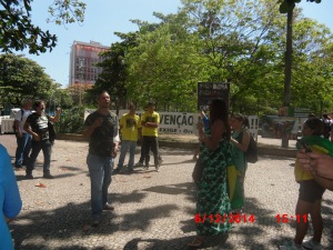 Manifestação em Ipanema